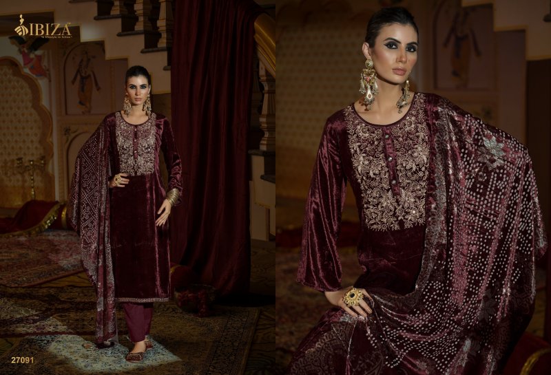 Rang E Rooh By Ibiza Viscose Velvet Salwar Kameez